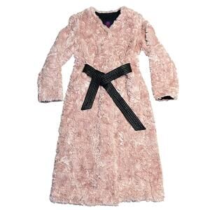 Maison Atia Victoire Faux Curly Lamb Coat